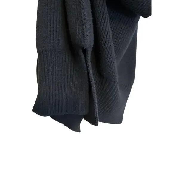 Free People Ottoman Slouchy Black Sweater Long Sleeve Tunic Dress XS - Picture 11 of 16